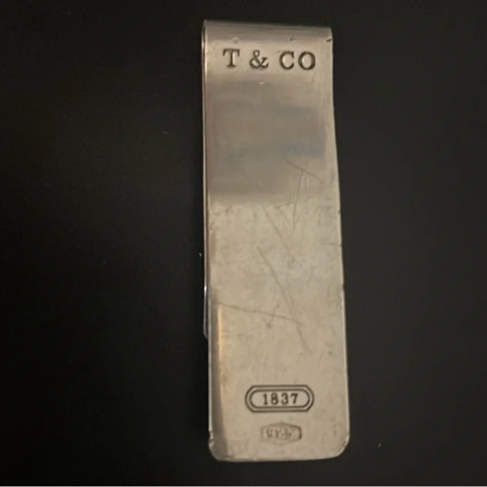 T & CO 1837 REAL Silver Money Clip. Silver 925 weight : 22 grams plus